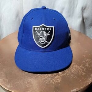 Las Vegas Raiders NFL Snapback Hat By New Era 9FIFTY Southern Cali Blue Colorway